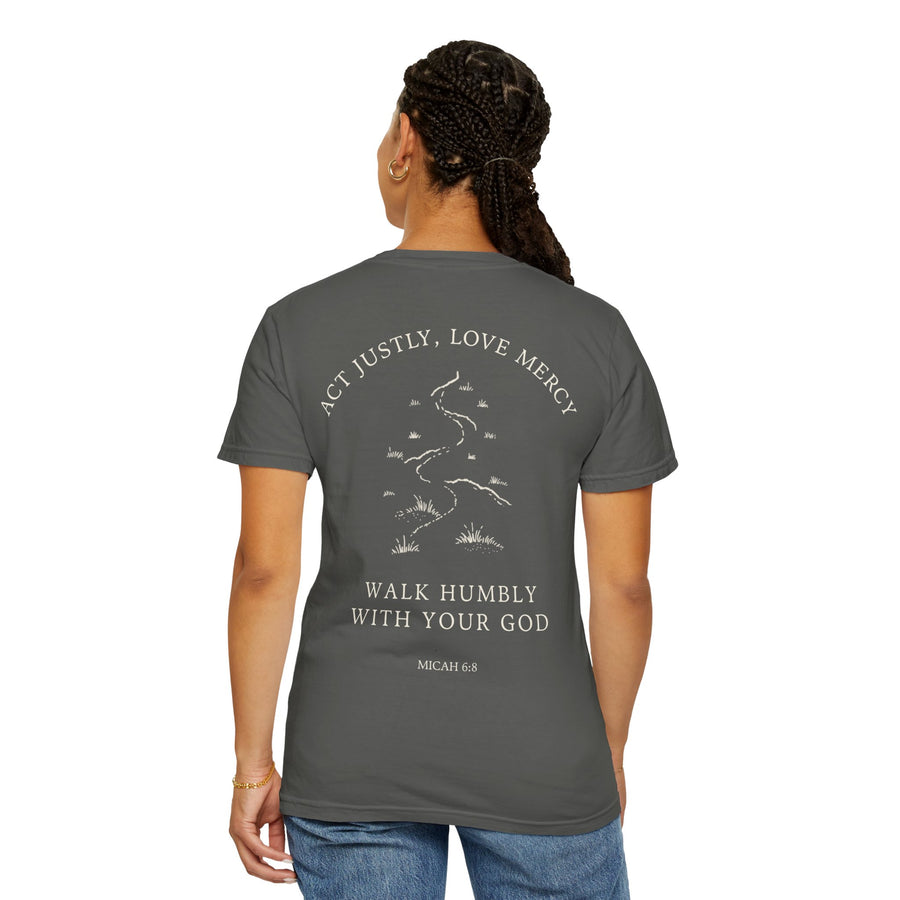 Walk Humbly Tee — Dark
